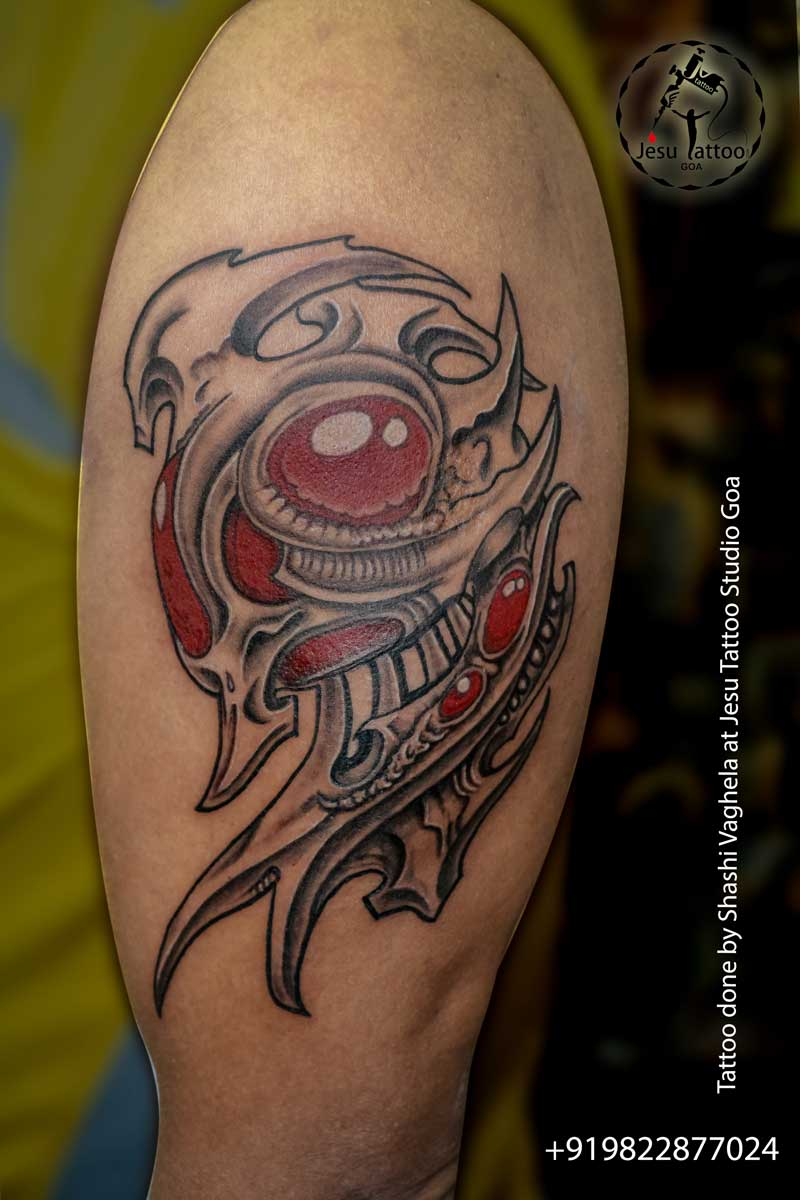 Best Biomechanical Tattoo Artist in Goa - Jesu Tatto Studio Goa