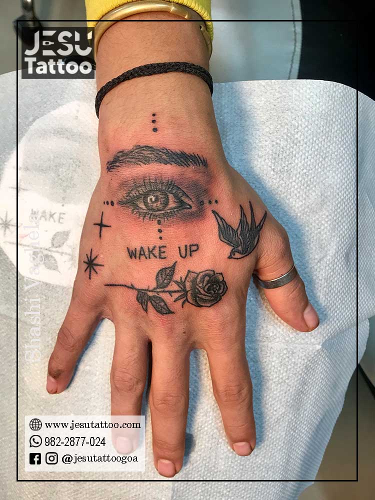 Eye Symbol Hand Tattoos: A Meaningful Design.